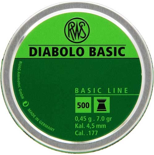 RWS Diabolo Basic Line .177 Pellets  <br>  300 ct.