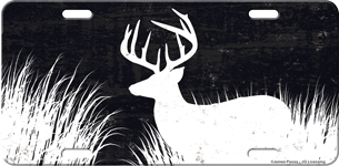 RIVERS EDGE LICENSE PLATE DEER SILHOUETTE