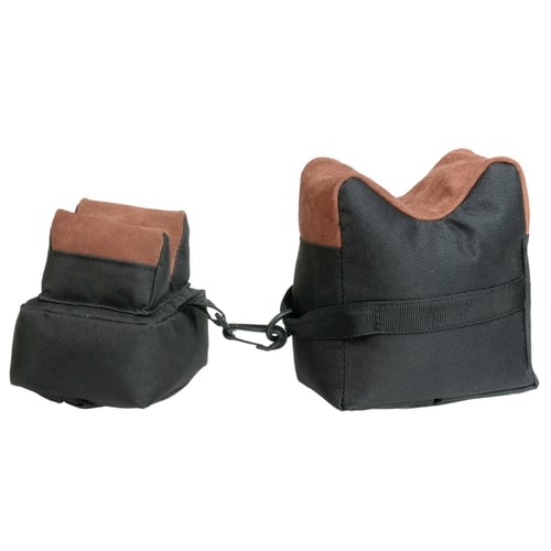 TOC BENCH BAG 2PC SET BLACK FABRIC/TAN LEATHER | 051057282130