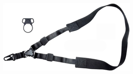 TOC TACTICAL SLING SINGLE POINT W/ADAPTER BLACK