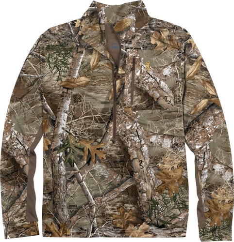 BROWNING 3/4 ZIP EARLY SEASON LS SHIRT REALTREE EDGE X-LRG<