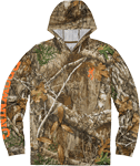 BROWNING HOODED L-SLEEVE TECH T-SHIRT REALTREE EDGE X-LARGE