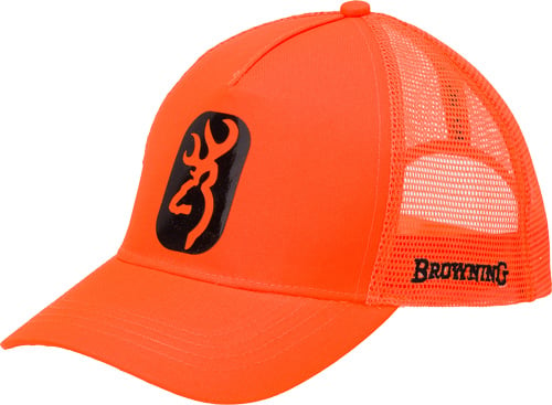 BROWNING CAP CENTERFIRE BLAZE ORANGE W/BUCKMARK PATCH ADJ