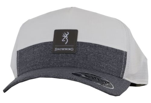 BROWNING CAP LINKS HEATHER WHITE FLEX SNAPBACK ADJ!