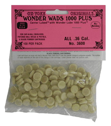 M-LOADER ORIGINAL WONDER WADS .36CAL 100PK