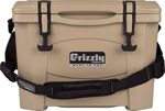 GRIZZLY COOLERS GRIZZLY G15 TAN/TAN 15 QUART COOLER !