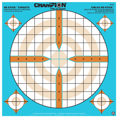 CHAMPION RE-STICK PRECISION SIGHT IN SELF-ADHESIVE TARGET