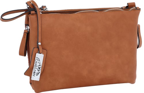 CAMELEON IRIS CONCEALED CARRY PURSE-CROSS BODY STYLE BROWN