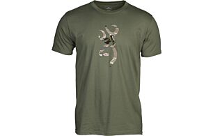 BROWNING SS T-SHIRT CAMO BUCKMARK GREEN/OVIX XXLARGE | 048702501289