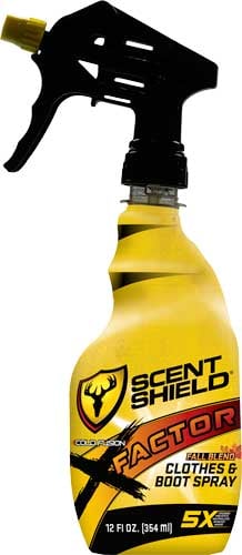 SCENT SHIELD SCENT ELIMINATION SPRAY 5X-FACTOR 12OZ FALL BLND