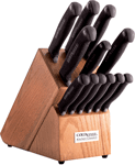 COLD STEEL KITCHEN CLASSICS SET W/ WOOD BLOCK 12 KNIVES