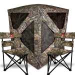 PRIMOS DOUBLE BULL BLIND ROUGHNECK & TRI STOOL COMBO<