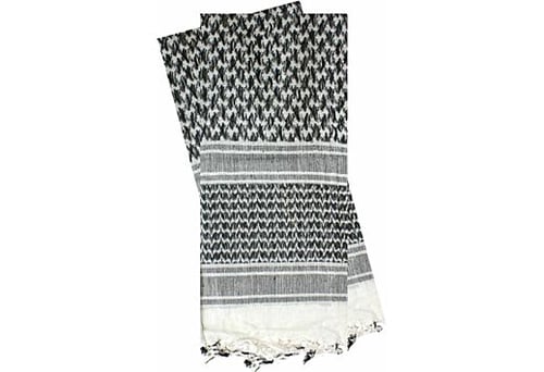 RED ROCK SHEMAGH HEAD WRAP WHITE/BLACK | 846637004604