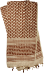 RED ROCK SHEMAGH HEAD WRAP TAN/BROWN