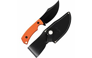 CASE KNIVES HUNTER CT3 ORANGE TEXTURED G10 & LEATHER SHEATH