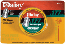 DAISY POINTED PELLET .177 250-COUNT 6-PACK CASE