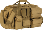 RED ROCK OPERATIONS DUFFLE BAG 7 EXTERNAL UTILITY POUCHES TAN