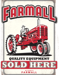 OPEN ROAD BRANDS DIE CUT TIN SIGN FARMALL QUALITY SOLD HERE