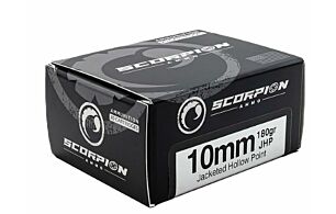 SCORPION 10MM 180GR JHP 20RD 10BX/CS | 850074522027
