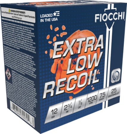 FIOCCHI LOW RECOIL 12GA 2.75