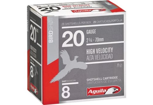 Aguila 1CHB2048 Birdshot High Velocity 20 Gauge 2.75