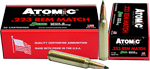 Atomic Ammunition 00459 Rifle Match 223 Rem 77 gr Tipped MatchKing 20 Per Box/ 10 Case