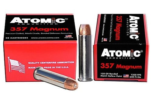 ATOMIC 357 MAG 158GR BONDED JHP 20RD 10BX/CS