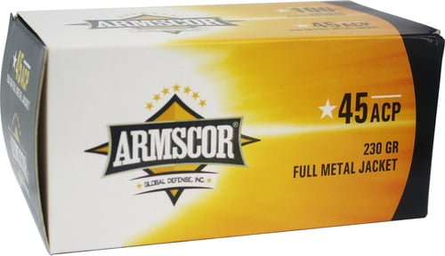 Armscor Value Pack Handgun Ammunition .45 Auto 230gr FMJ 849 fps 100/ct