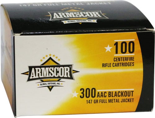 ARMSCOR 300 AAC 147GR FMJ 100RD 12BX/CS