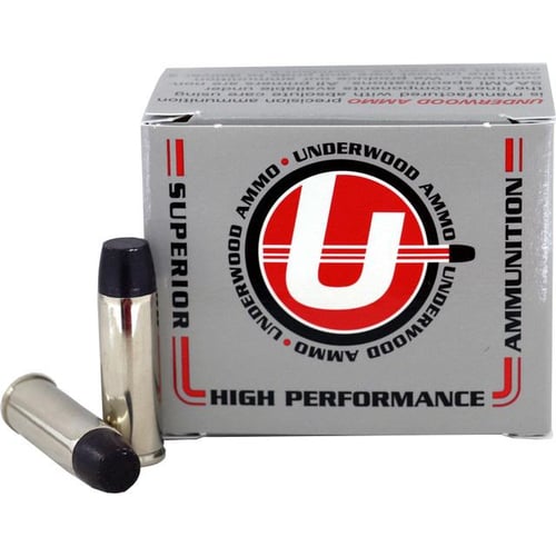 UNDERWOOD 41 REM MAG 265GR LEAD FLAT NOSE 20RD 10BX/CS