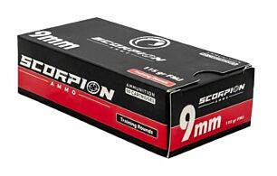 SCORPION 9MM LUGER 115GR FMJRN 50RD 20BX/CS | 850074522003