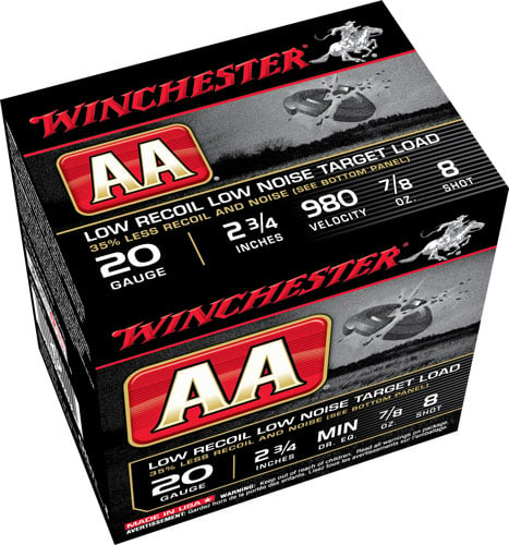 WINCHESTER AA 20GA 7/8OX #8 890FPS 250RD CASE LOT