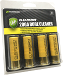 CLEANSHOT SHOOT THROUGH GUN BORE CLEANER 20 GA. 4-PACK!