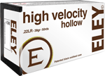 ELEY HIGH VELOCITY 22LR 38GR HP 50RD 100BX/CS