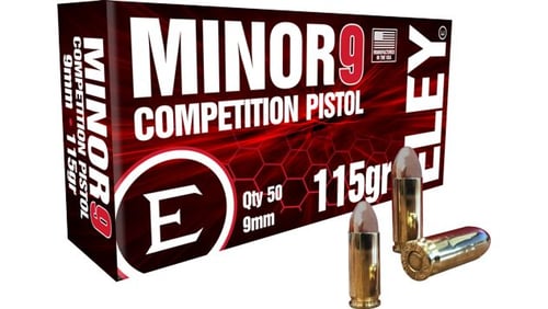 ELEY MINOR 9 COMPETITION 9MM 115GR FMJ 50RD 20BX/CS