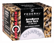 FEDERAL AUTOMATCH 22LR 40GR RN 10-325RD CASE LOTS ONLY