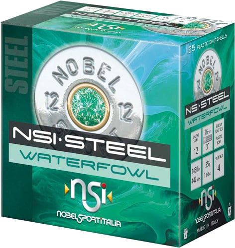 NSI STEEL WATERFOWL 12 GA 3 Inch 1450FPS 11/4OZ 4 25RD 10BX/C | 837913000595