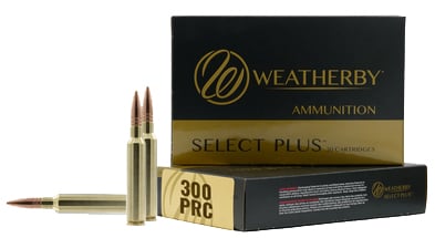 Weatherby R300P205EH Select Plus  300 PRC 205 gr Jacket Hollow Point 20 Per Box/ 10 Case