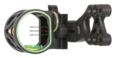 TROPHY RIDGE BOW SIGHT MIST 3-PIN .019 AMBIDEXTROUS BLACK<