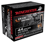 Winchester Ammo S44RMDB Dual Bond  44 Rem Mag 240 gr Bonded Dual Jacket 12-Segment Expansion 20 Bx/10 Cs