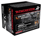 Winchester Ammo S460SWDB Dual Bond  460 S&W Mag 260 gr Bonded Dual Jacket 12-Segment Expansion 20 Bx/10 Cs
