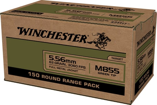 WINCHESTER USA 5.56X45 62GR GREEN TIP 600RD CASE LOT