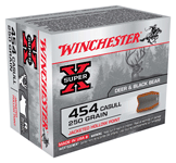 Winchester X454C3 Super-X Pistol Ammo 454 CASULL, JHP, 250 Gr, 1300