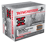 Winchester Ammo X500SW Super X  500 S&W Mag 350 gr Jacketed Hollow Point 20 Per Box/ 10 Case