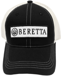 BERETTA CAP TRUCKER W/PATCH COTTON MESH BACK BLACK