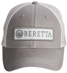 BERETTA CAP TRUCKER W/PATCH COTTON MESH BACK GREY<