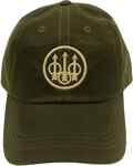 BERETTA CAP TRIDENT LOGO WAXED COTTON OLIVE GREEN<