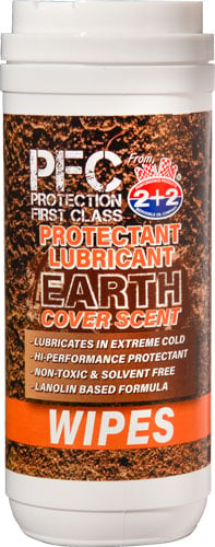 PROTECTION FIRST CLASS OIL EARTH SCENT GUN WIPES!