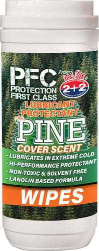 PROTECTION FIRST CLASS OIL PINE SCENT GUN WIPES!