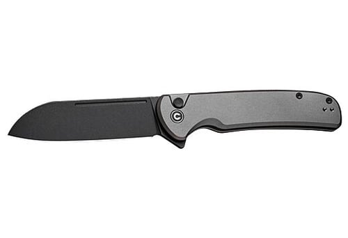 CIVIVI KNIFE CHEVALIER II 3.4 Inch GRAY ALUM HANDLE/BLACK STNWSH | 689826332580
